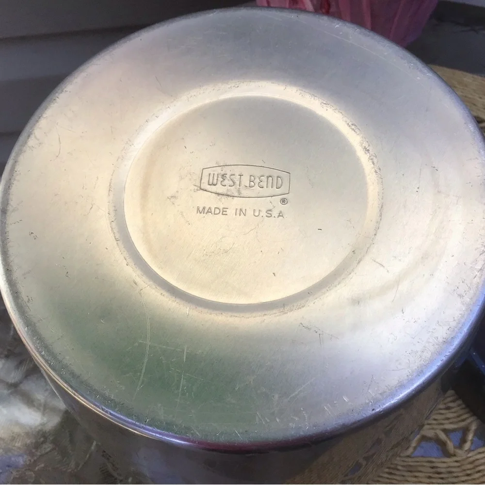Vintage Westbend Silver and Black Sugar Canister